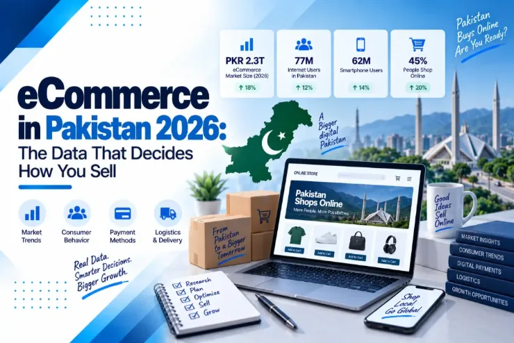 eCommerce statistics in Pakistan 2026: internet users, platform reach and online store data