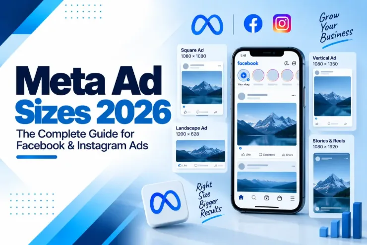 Meta ad sizes for Facebook and Instagram placements with dimensions