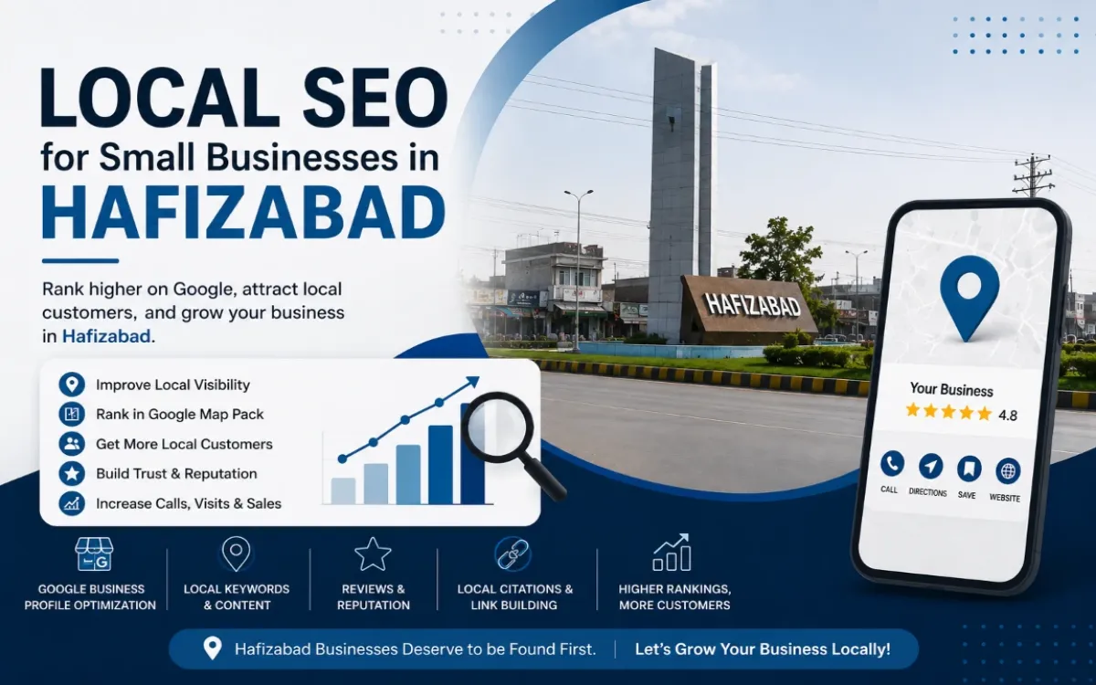 Local SEO for small businesses in Hafizabad, Google Maps ranking, reviews and local visibility